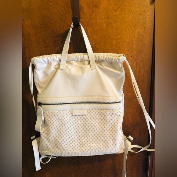 Bottega Veneta Handbags - Bottega Veneta Leather Back Pack. Off white Color. Rare & unique.